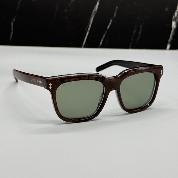 NEW GUCCI SUNGLASSES GG1523S 003 BROWN EYEWEAR - Picture 5 of 11